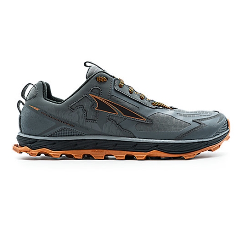 Altra LONE PEAK 4.5 Men's Hiking Shoes Gray / Orange | QIVTER-654