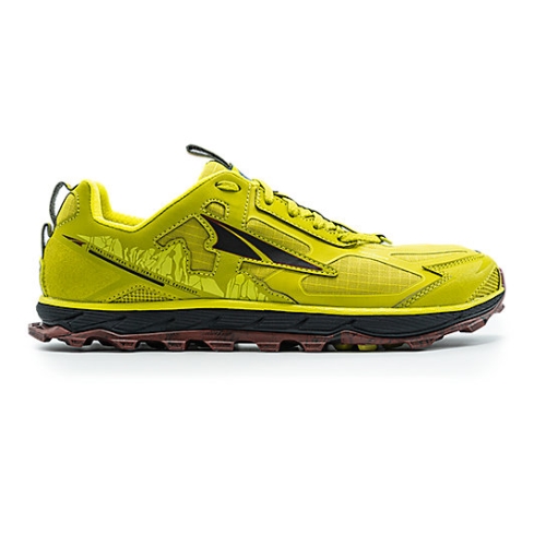 Altra LONE PEAK 4.5 Men's Hiking Shoes Lime / Red | WDKLNH-281