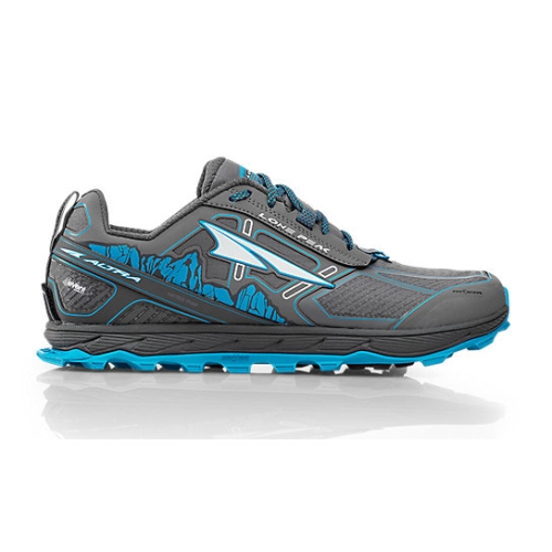 Altra LONE PEAK 4 Men's Trail Shoes Gray / Blue | BXOVAP-105